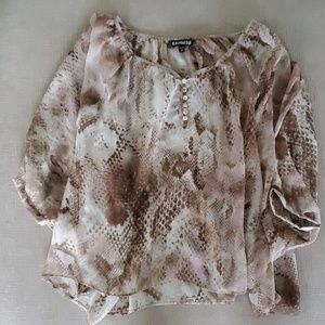 Express Snake Print Top